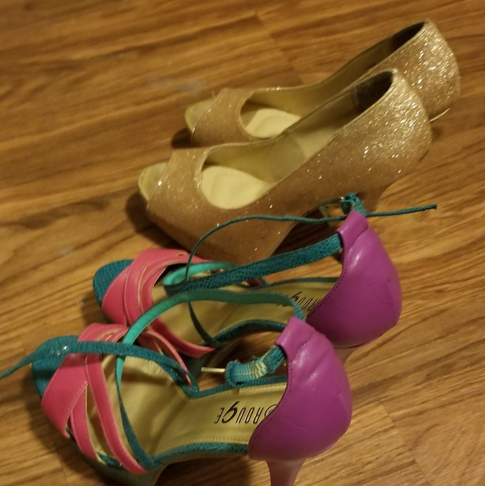 High heel shoes,will sell together or seperate